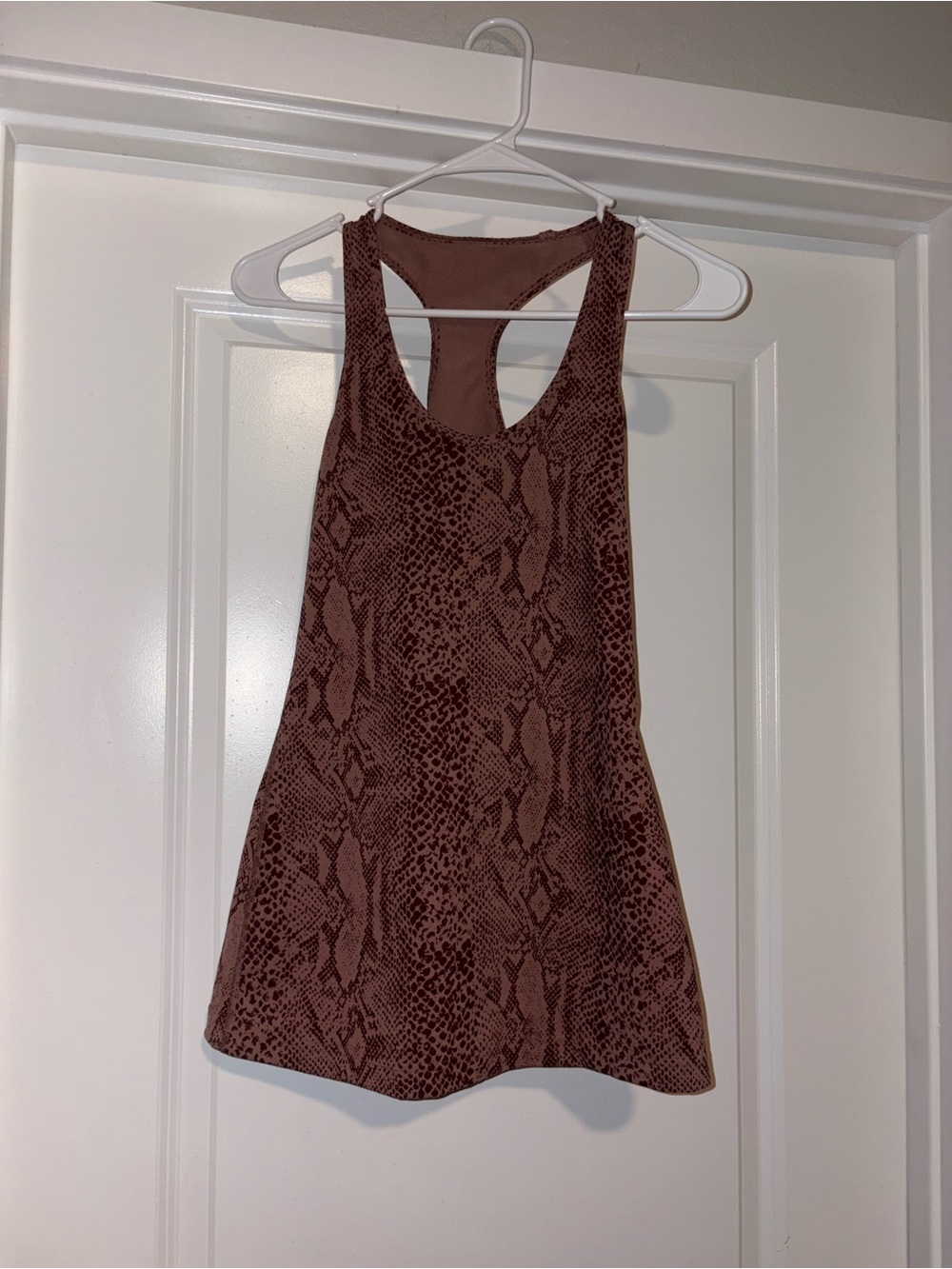 lululemon athletica Cool Racerback Brown Snake-Print Tank